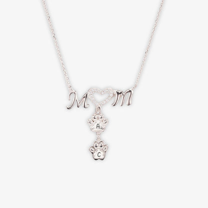 My Angel Is Always Near By Personalized 1-6 Paw Furry Mom Necklace