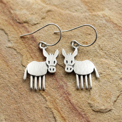 Tiny Donkey Earrings