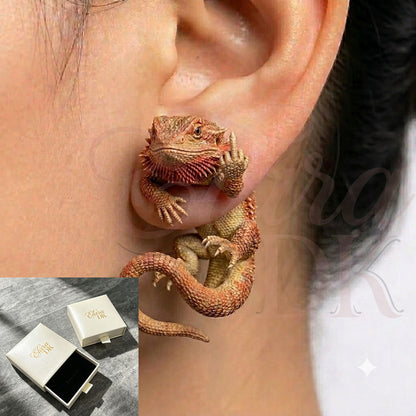 Bearded Dragon Middle Finger Earring