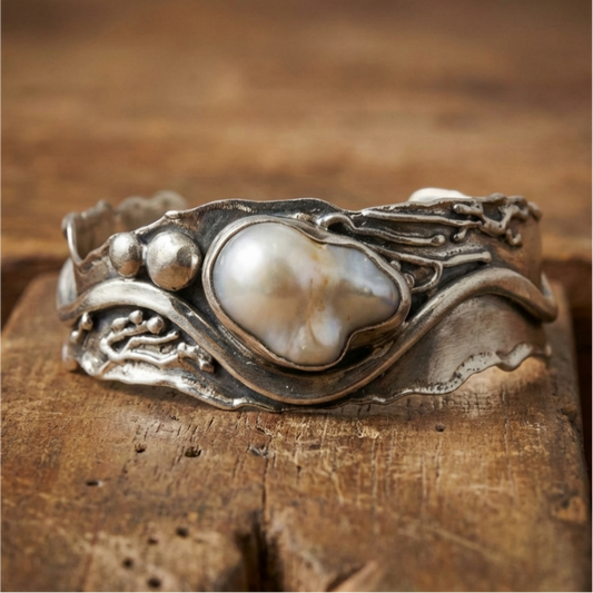 Vintage Pearl Irregular Ring