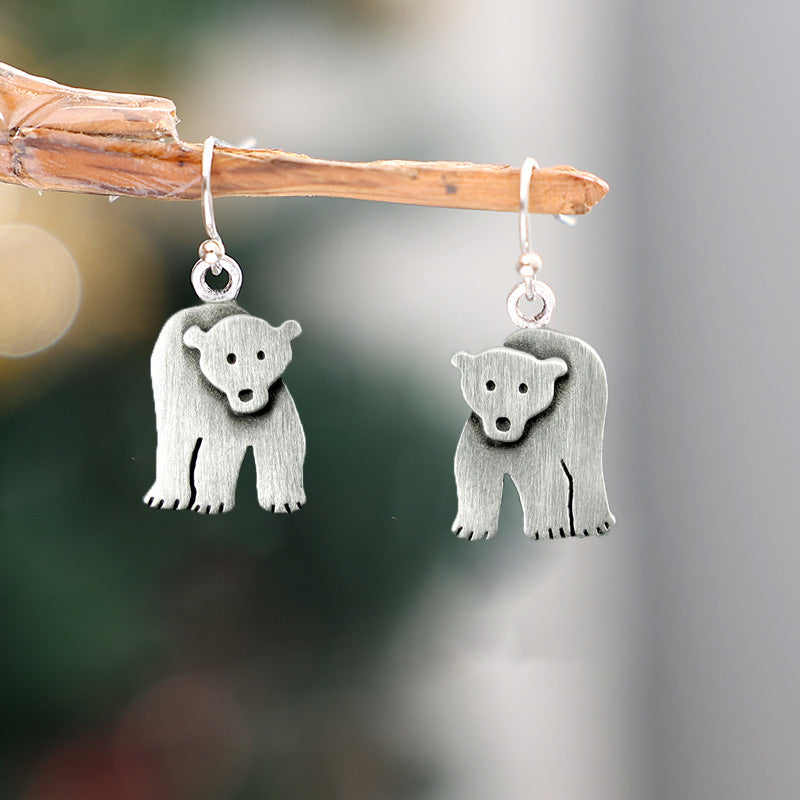Vintage Polar Bear Earrings