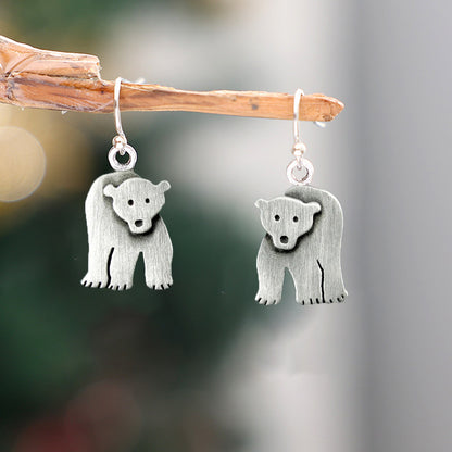 Vintage Polar Bear Earrings