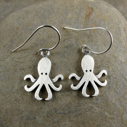 Tiny Octopus Earrings