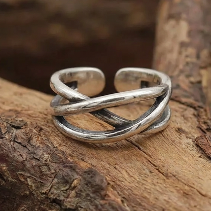 Chunky Adjustable Silver Ring