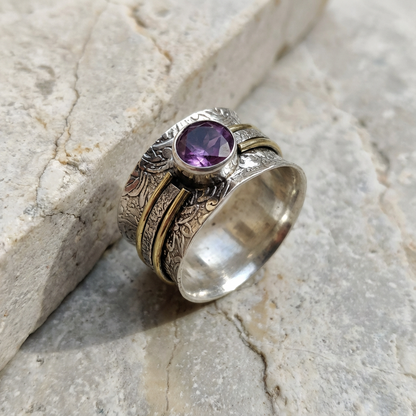 Bohemian Crystal Meditation Ring
