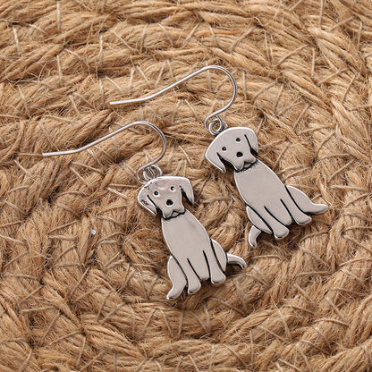 Retro Bohemian Labrador Earrings