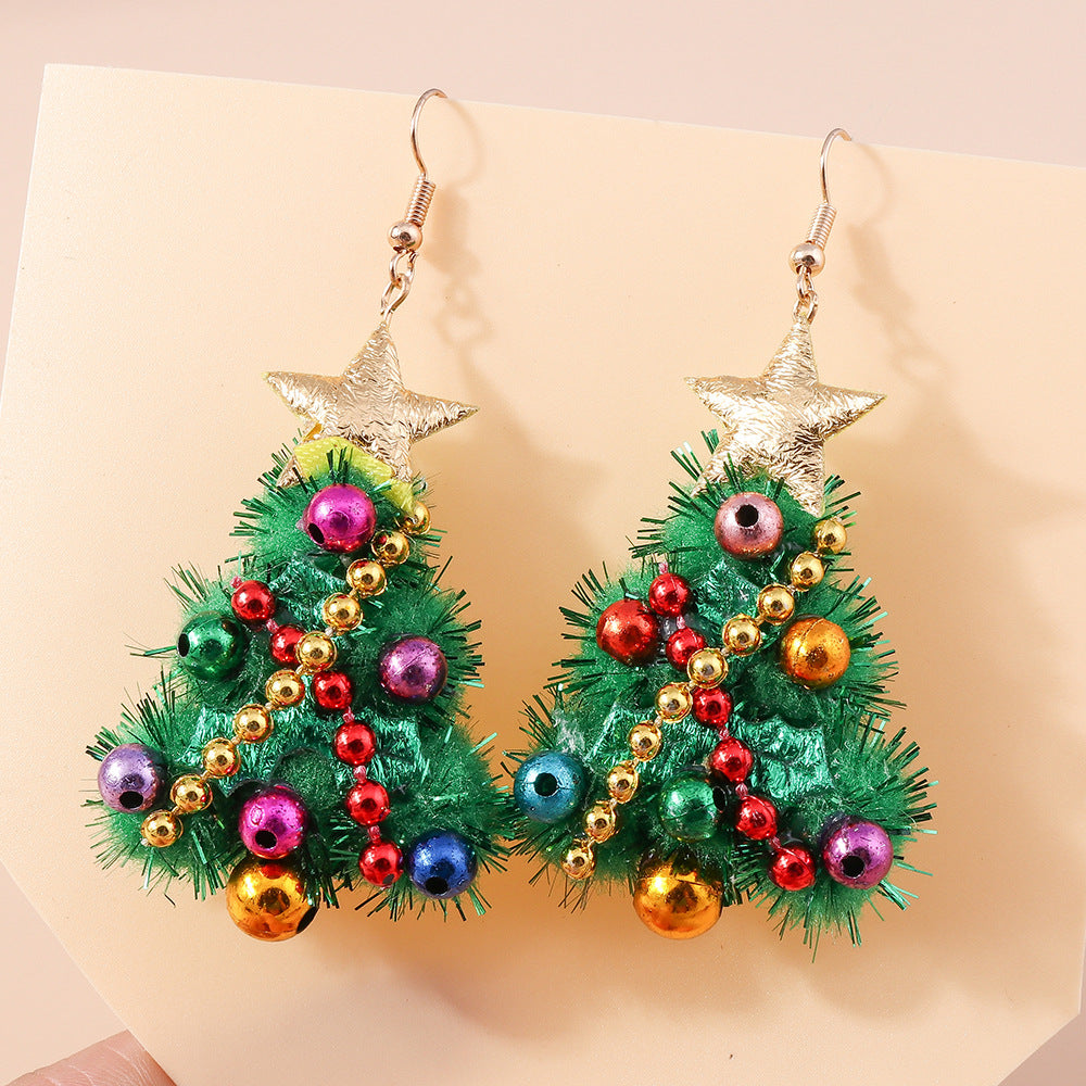 Handmade Christmas Tree Earrings