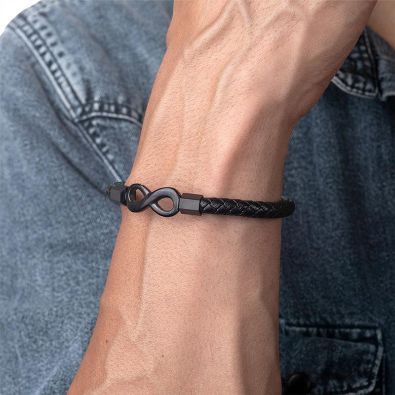 InspiringJewel For Son - Ceramic Infinity Braided Bracelet
