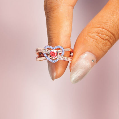 [⚡25% OFF] I WEAR BLUE & RED DROP BLOOD INFINITE LOVE RING