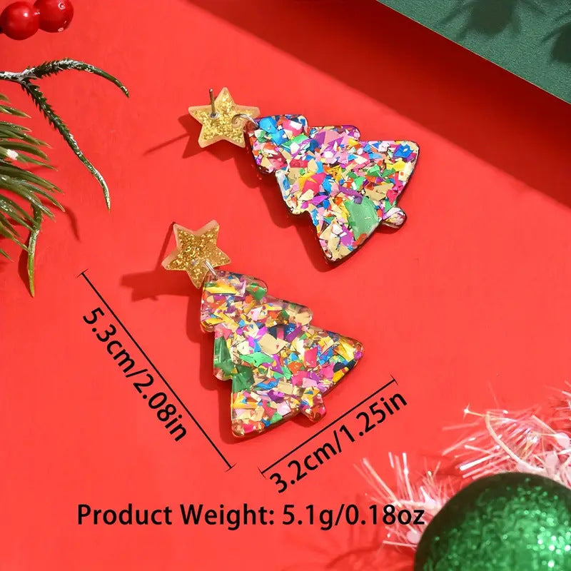 Christmas Tree Earrings