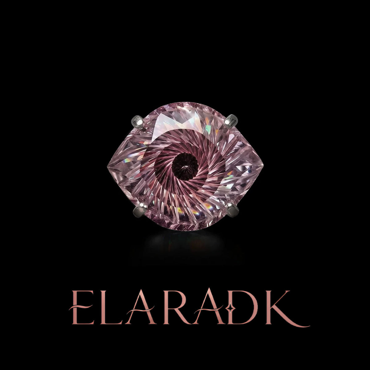 Evil Eye Crystal Stud Earrings – Spiral Cut Solitaire Gem Flat-Back Studs for Sensitive Ears (3 Colors)