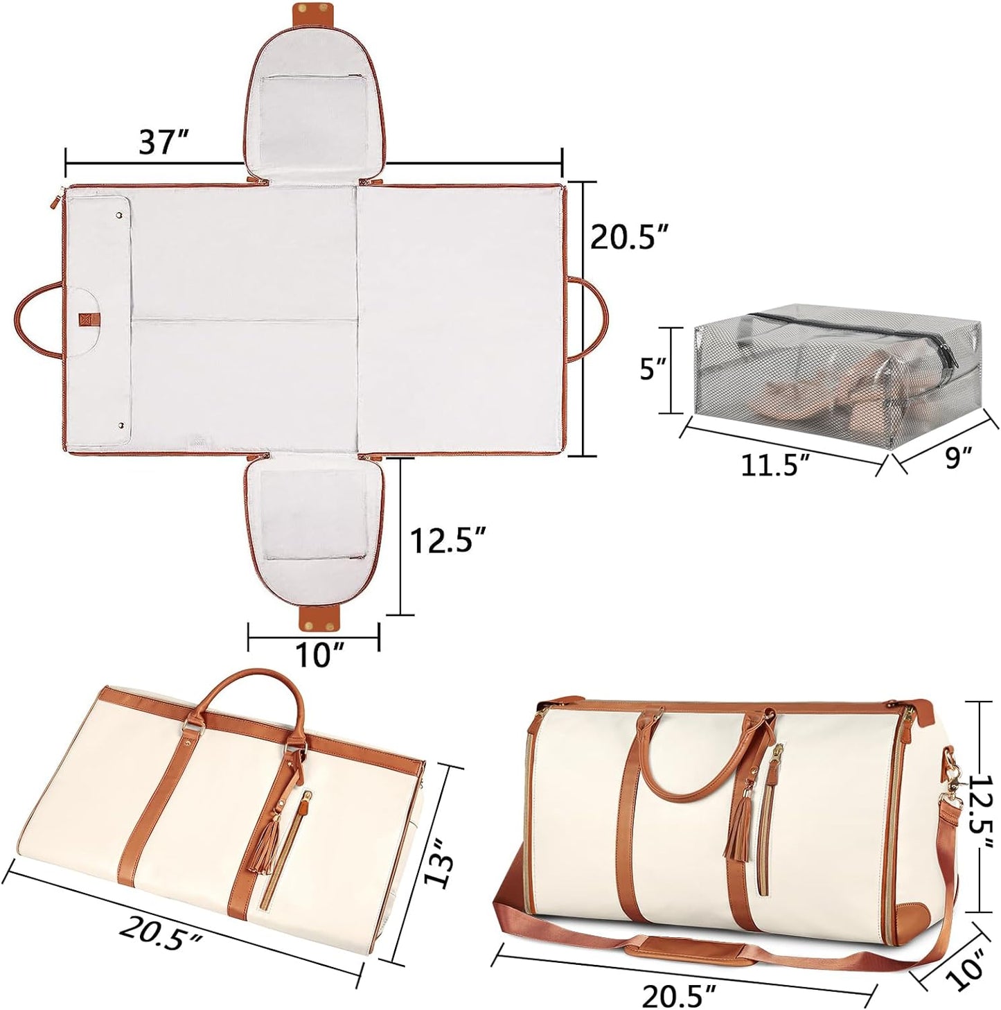 High Capacity Folding Suit Luggage
