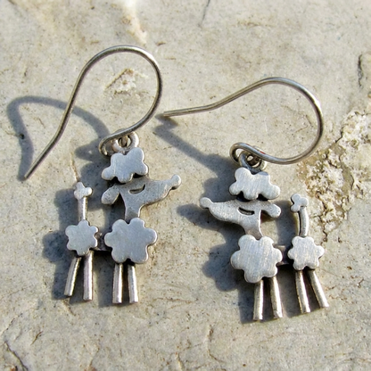 Vintage Poodle Earrings