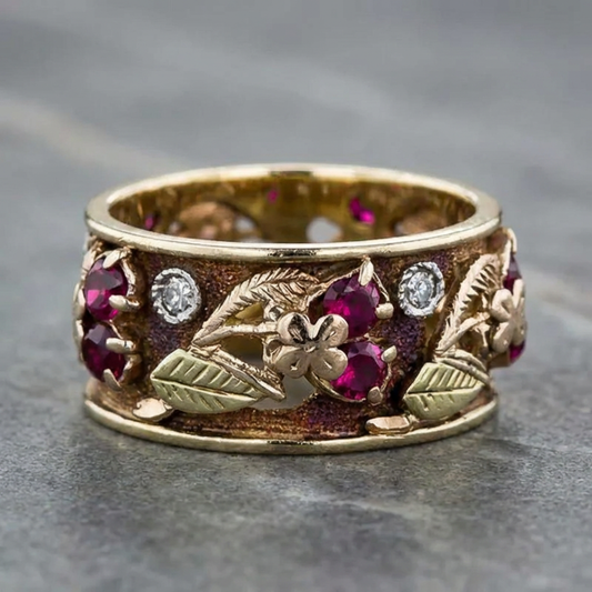 Vintage Colored Gemstone Ring