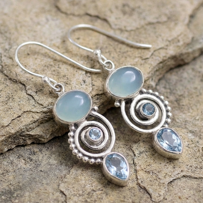 Vintage Moonstone Earrings
