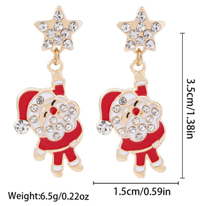 Santa Claus Irregular Earrings