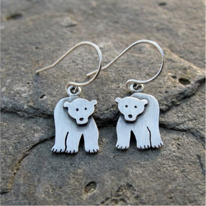 Vintage Polar Bear Earrings
