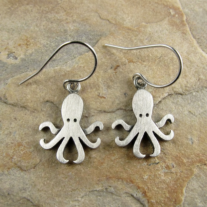 Tiny Octopus Earrings