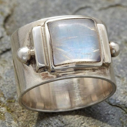 Vintage Moonstone Cubic Ring
