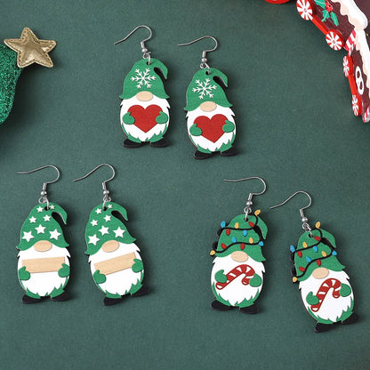 Vintage Christmas Cute Dwarf Earrings