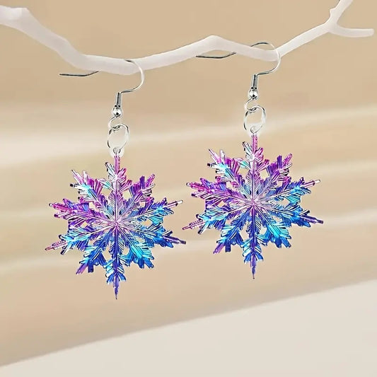 Snowflake Acrylic Earrings