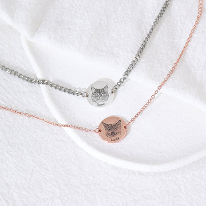 Custom Pet Face Portrait Bracelet