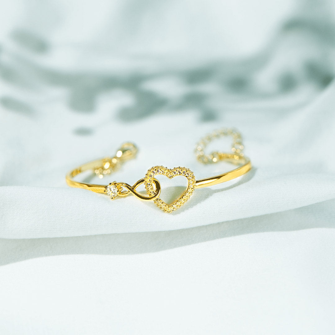 To my Daughter No matter how far you go, you'll always have my heart - Infinite Heart Bracelet