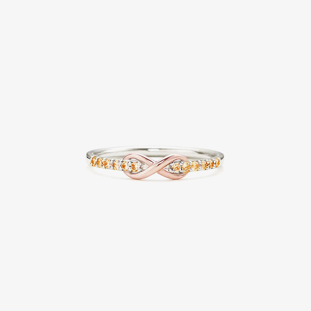 S925 Multiple Sclerosis Awareness Infinity Ring