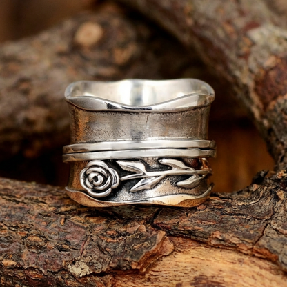 Vintage Silver Flower Ring