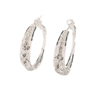 Diamond Studded Circular Earrings
