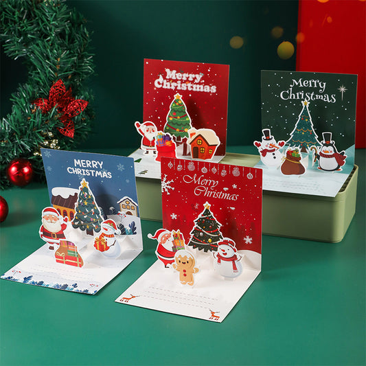 3D Christmas Greeting Card And Blessing Gift