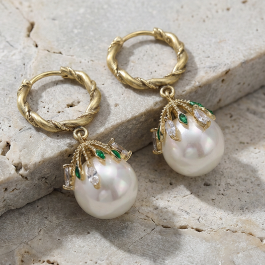 Elegant Malia Pearl Earrings