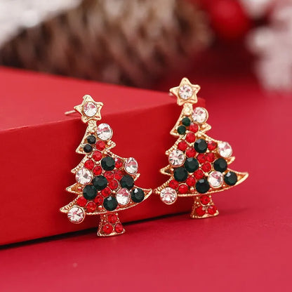 Vintage Christmas Set with Crystal Inlay
