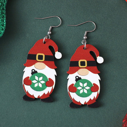 Vintage Christmas Cute Dwarf Earrings