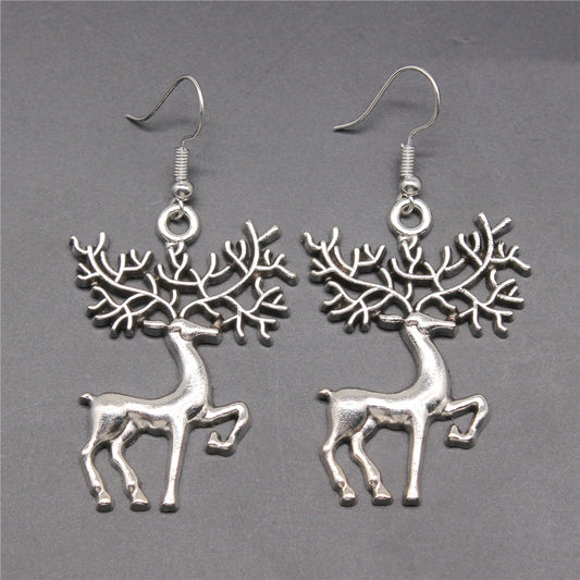 Retro Simple Reindeer Earrings