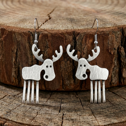 Vintage Moose Earrings