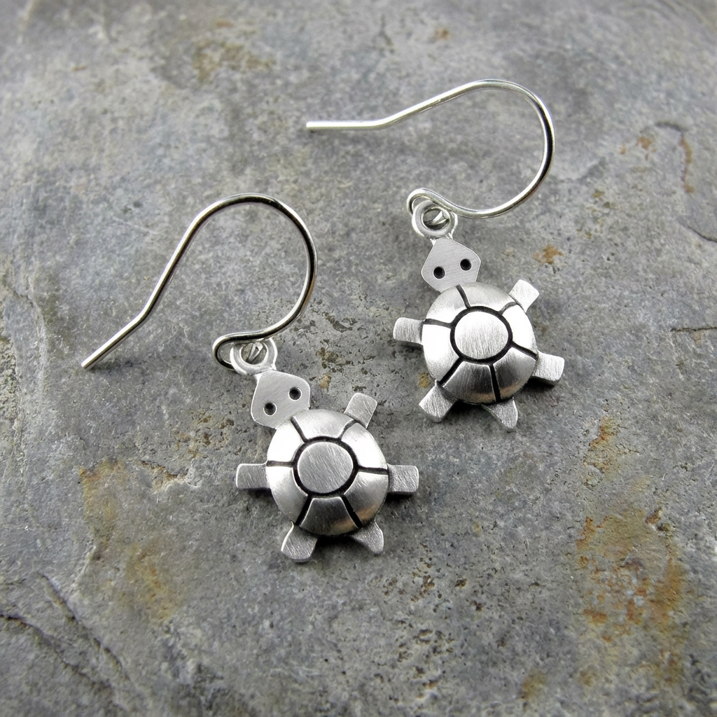 Tiny Turtle Earrings