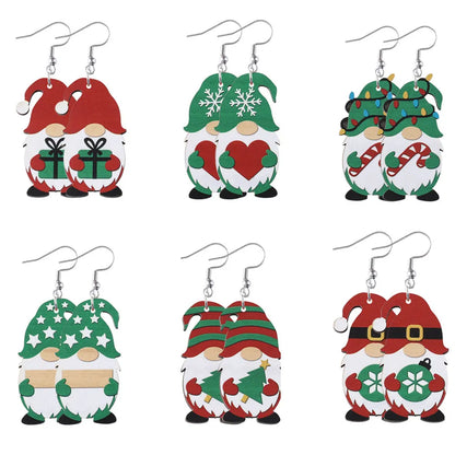 Vintage Christmas Cute Dwarf Earrings