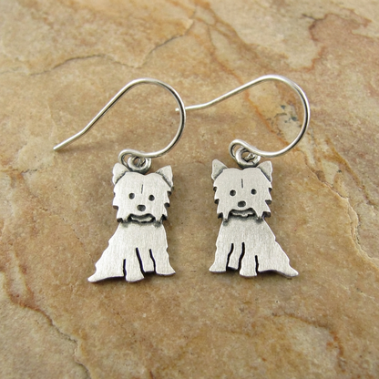 Tiny Yorkshire Terrier Earrings