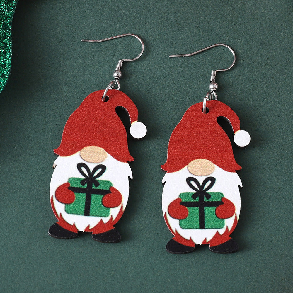 Vintage Christmas Cute Dwarf Earrings