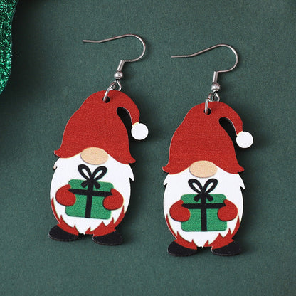 Vintage Christmas Cute Dwarf Earrings