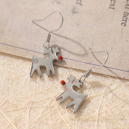 Red Nose Reindeer Earrings
