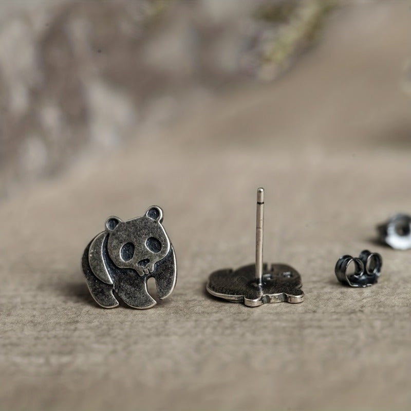 Vintage Panda Earrings