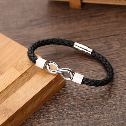 InspiringJewel For Son - Ceramic Infinity Braided Bracelet