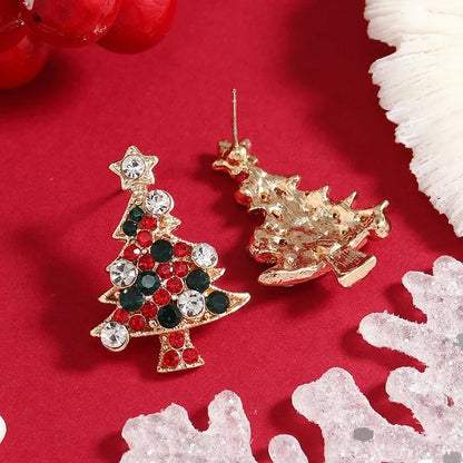 Vintage Christmas Set with Crystal Inlay