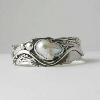 Vintage Pearl Irregular Ring