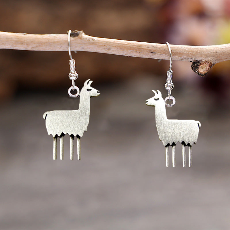 Vintage Llama Earrings