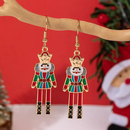 Vintage Drip Oil Nutcracker Soldier Ear Nails