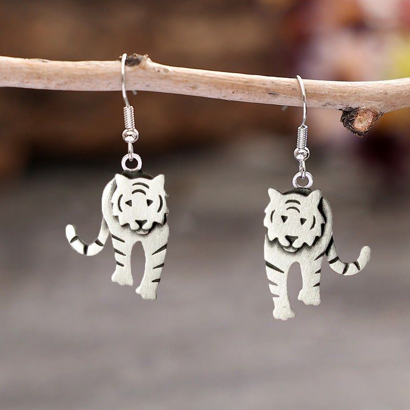 Vintage Tiger Earrings
