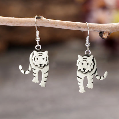 Vintage Tiger Earrings